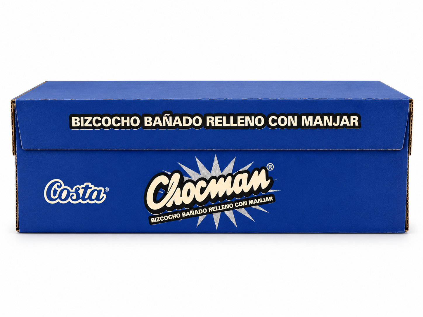 Chocman Costa – Display de 32 Unidades | Bizcocho con Manjar